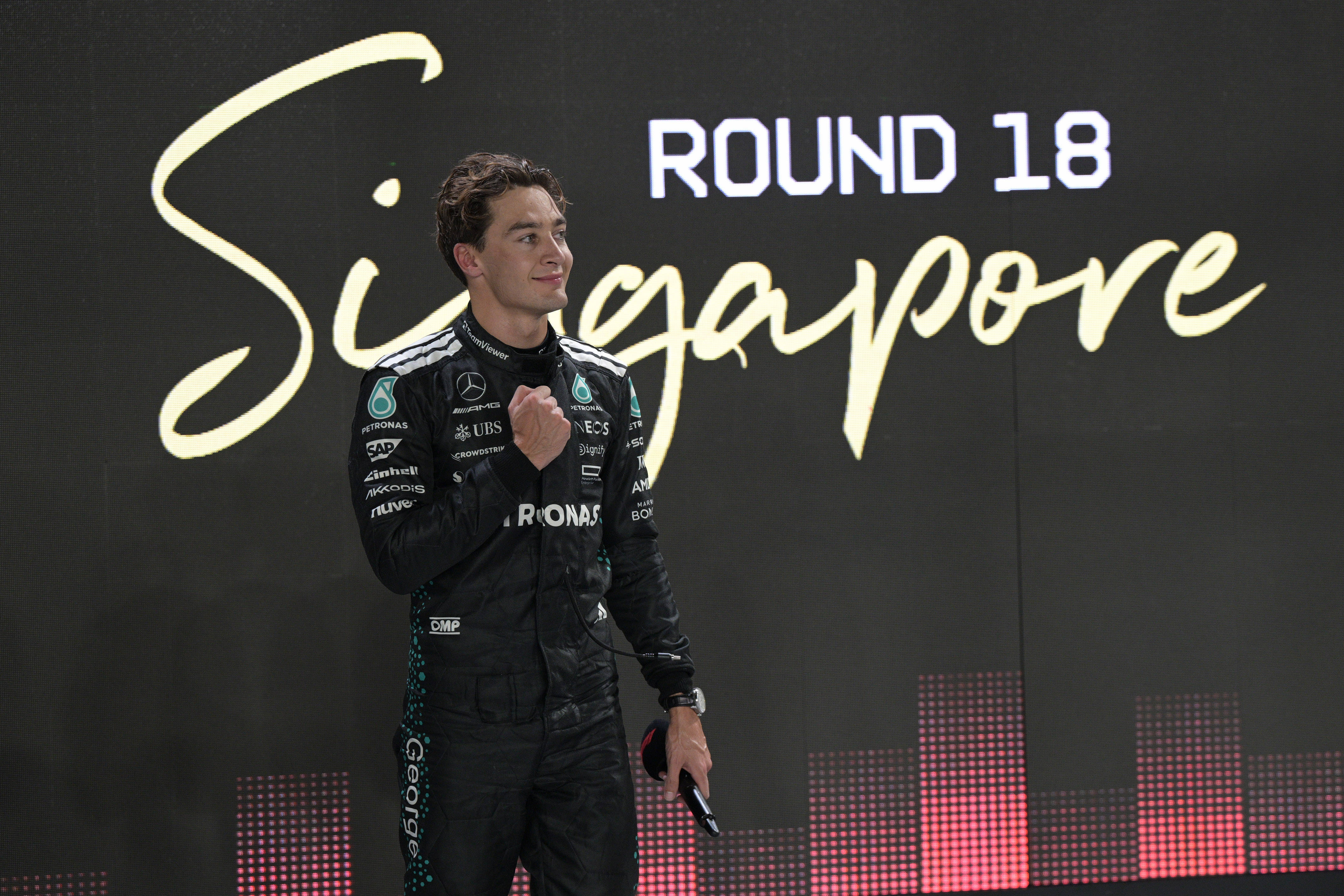 哈斯车队完胜梅赛德斯，拉塞尔刷新纪录